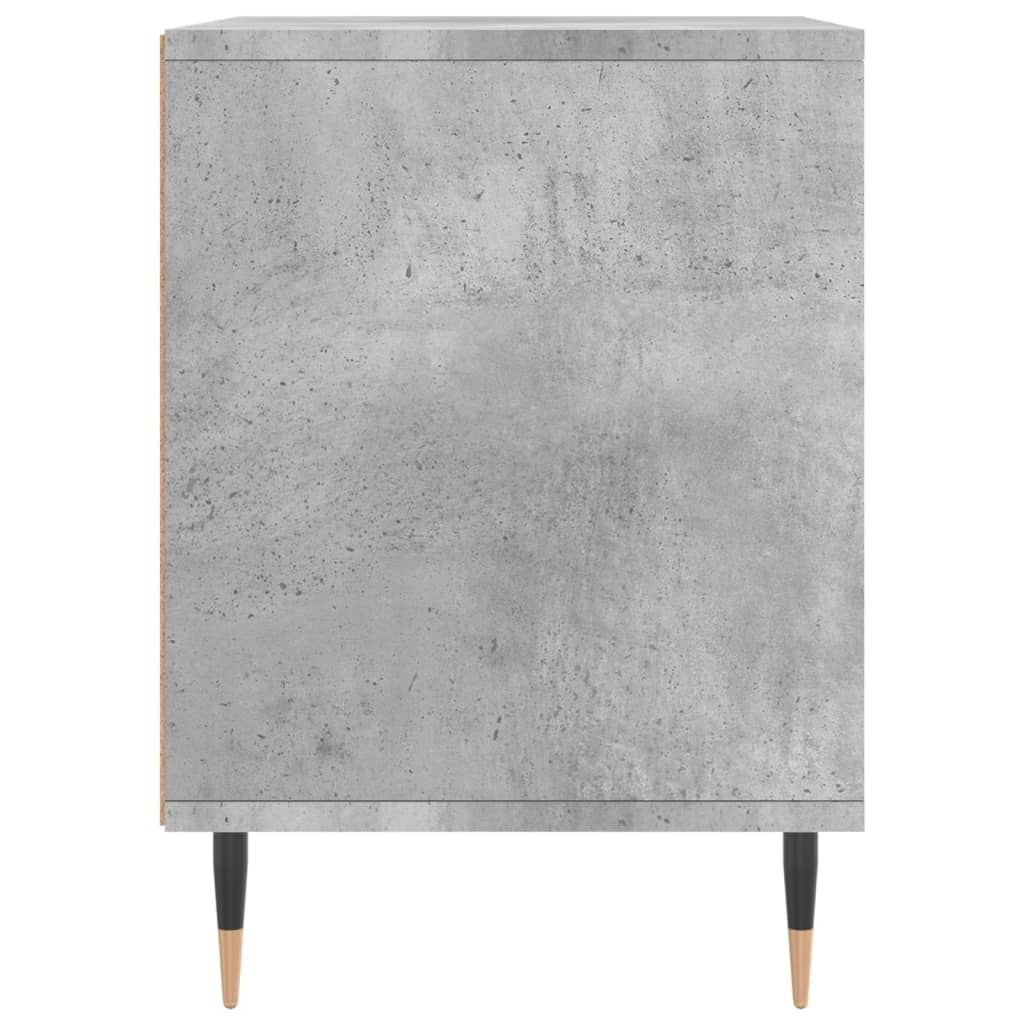 Noćni ormarići 2 kom boja betona 40x35x50 cm konstruirano drvo