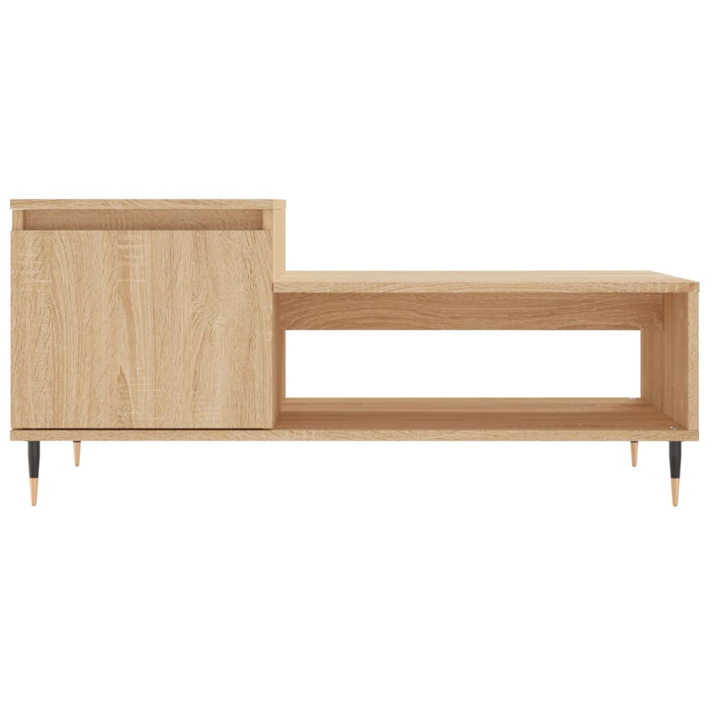 Stolić za kavu boja hrasta 100 x 50 x 45 cm konstruirano drvo