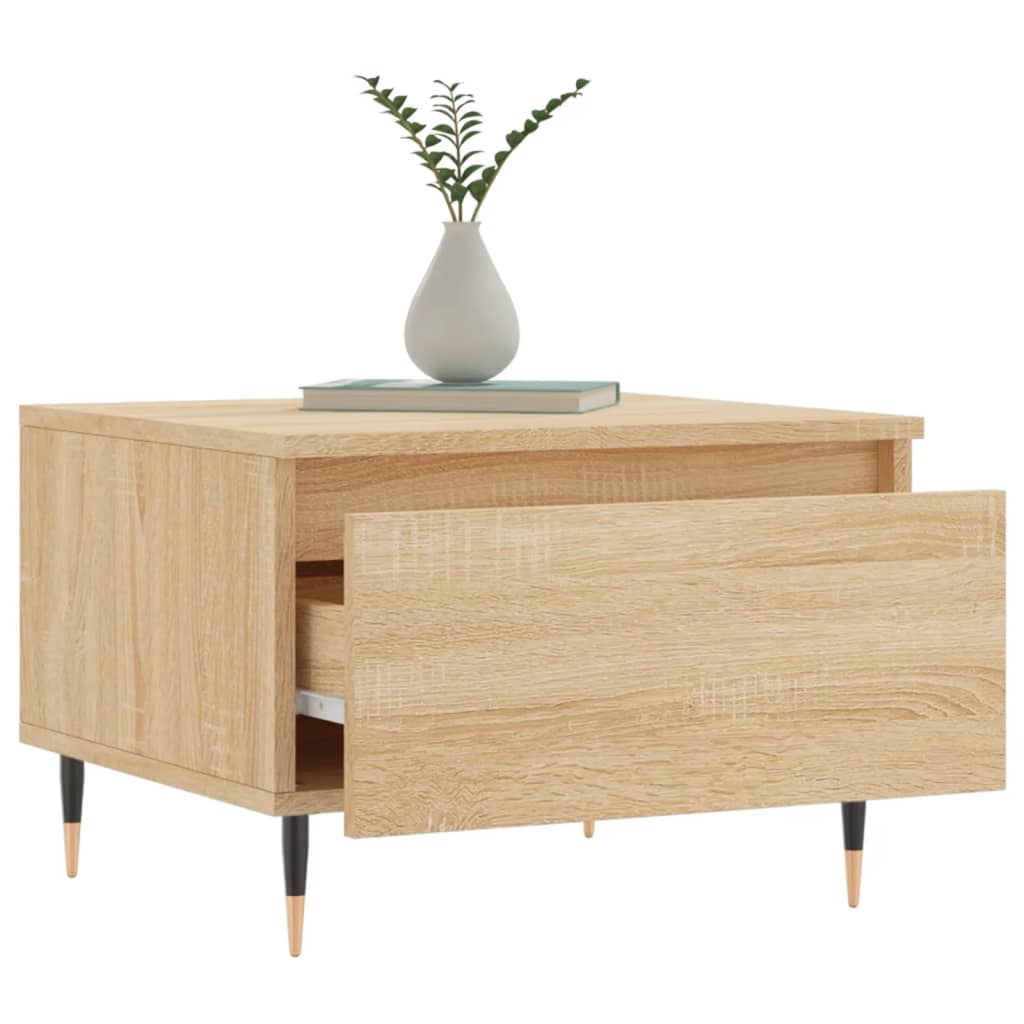 Stolići za kavu 2 kom boja hrasta 50x46x35 cm konstruirano drvo