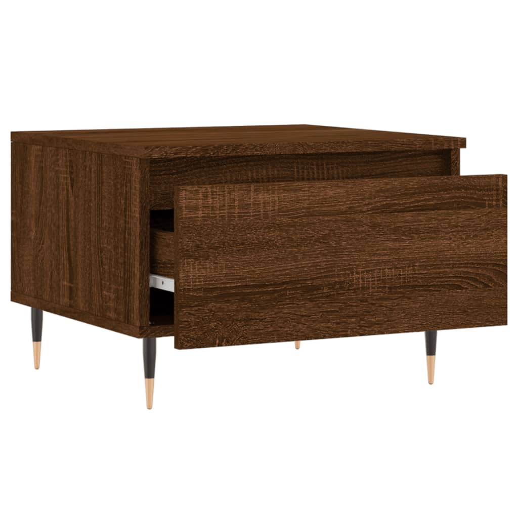 Stolići za kavu 2 kom boja hrasta 50x46x35 cm konstruirano drvo