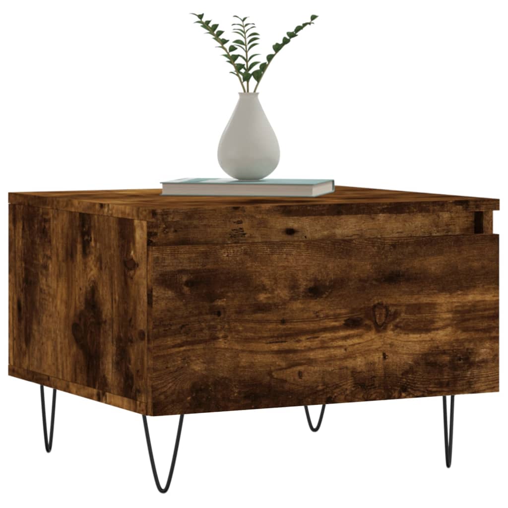 Stolići za kavu 2 kom boja hrasta 50x46x35 cm konstruirano drvo