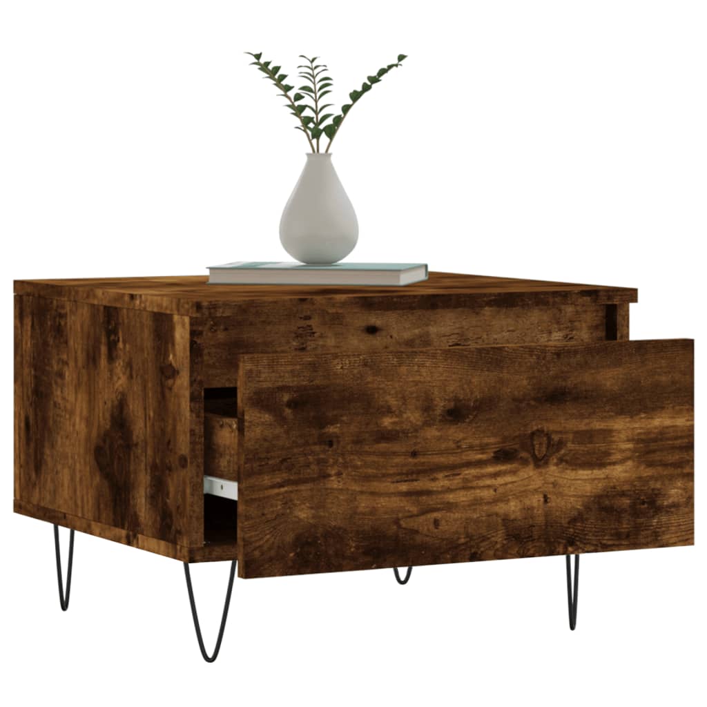 Stolići za kavu 2 kom boja hrasta 50x46x35 cm konstruirano drvo