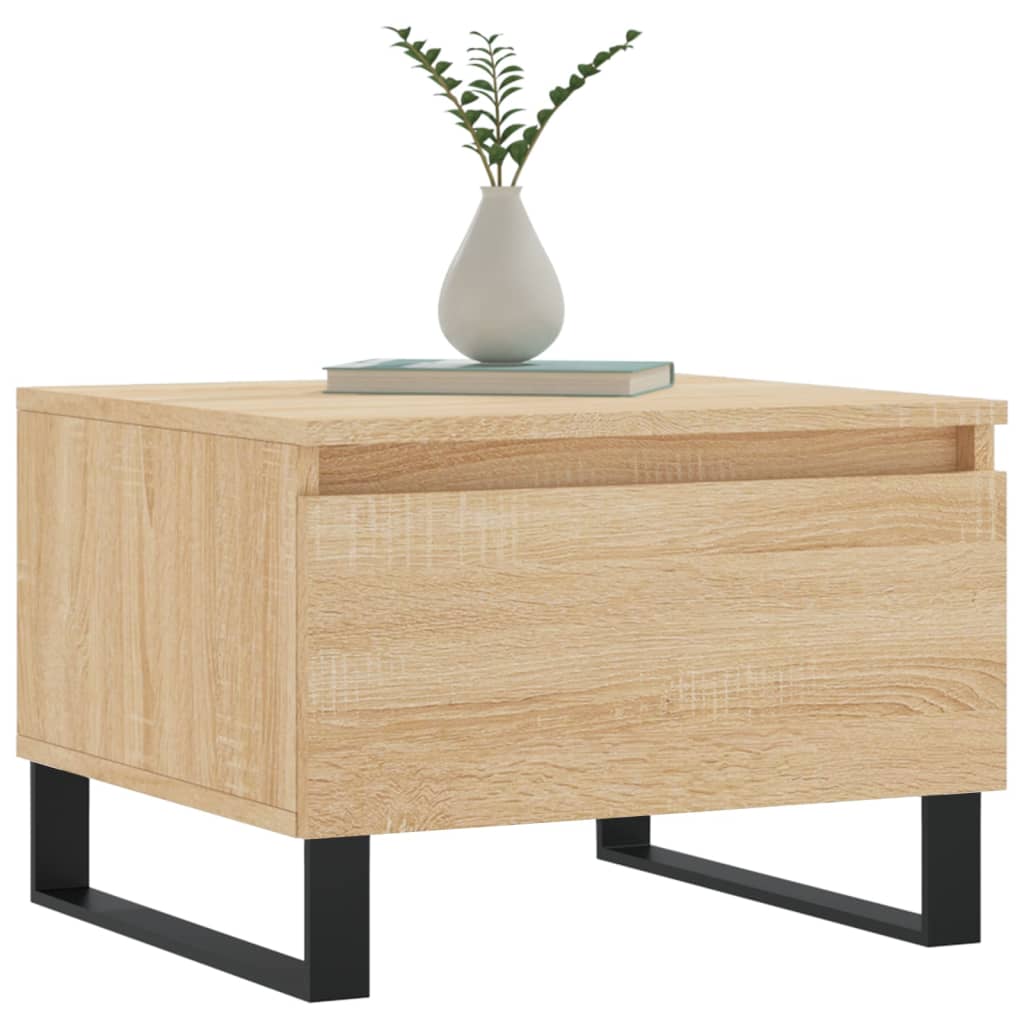 Stolići za kavu 2 kom boja hrasta 50x46x35 cm konstruirano drvo