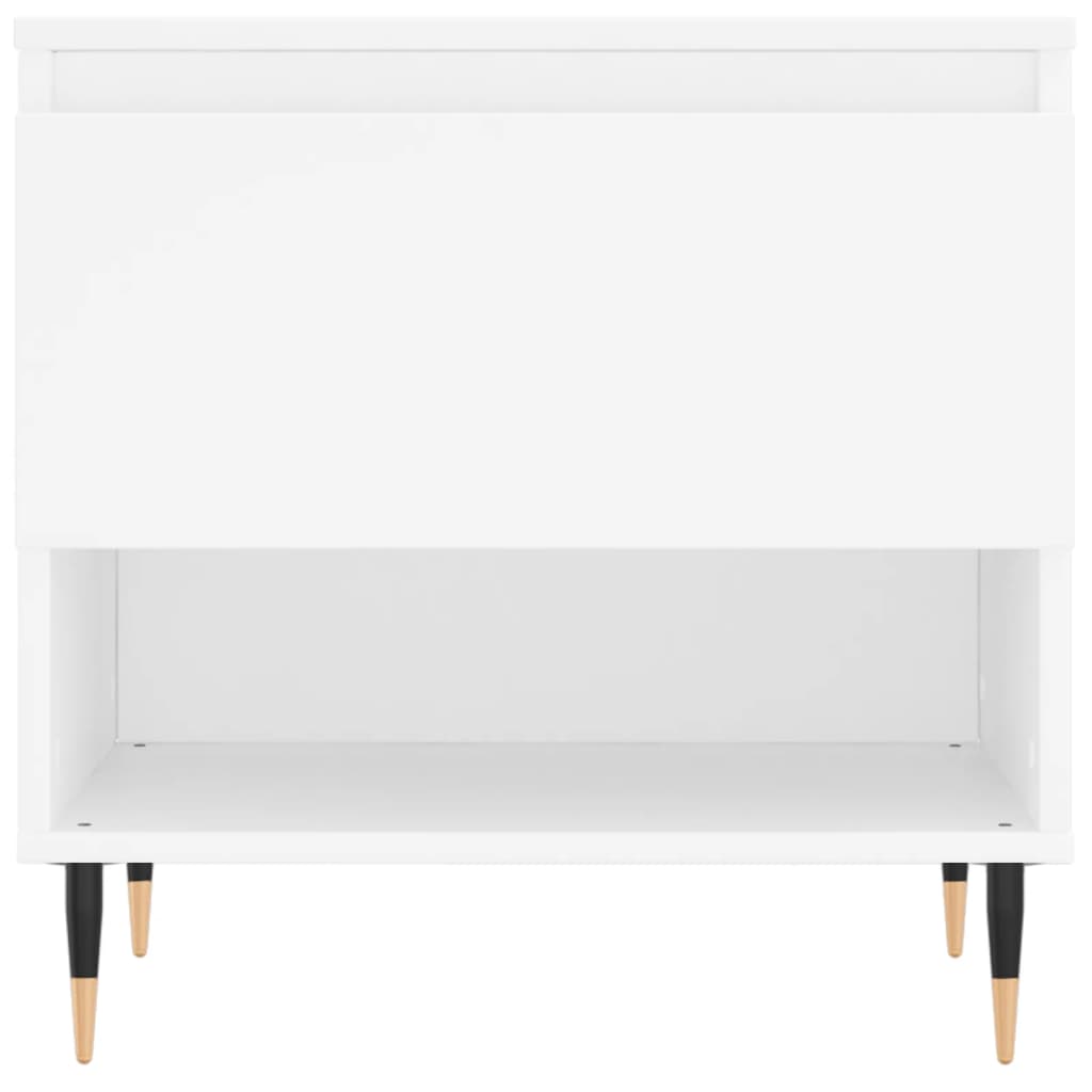 Stolić za kavu bijeli 50 x 46 x 50 cm od konstruiranog drva