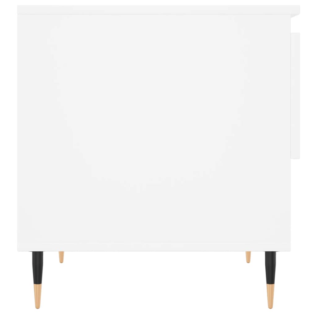 Stolić za kavu bijeli 50 x 46 x 50 cm od konstruiranog drva