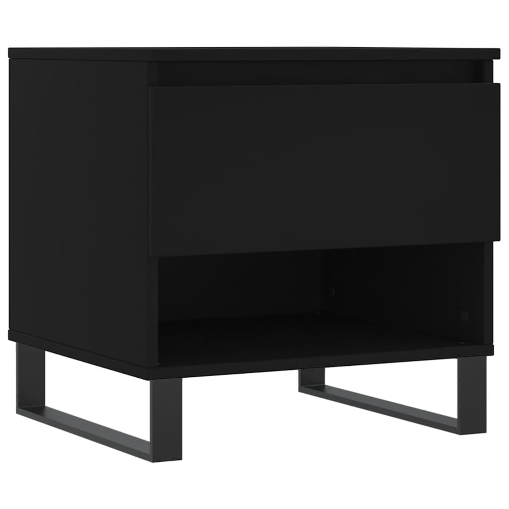 Stolić za kavu crni 50 x 46 x 50 cm od konstruiranog drva