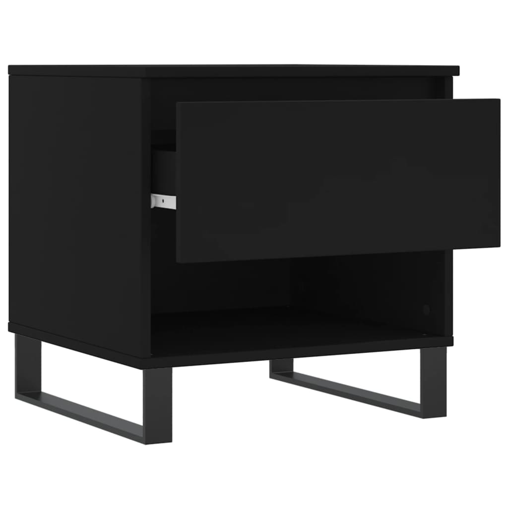 Stolić za kavu crni 50 x 46 x 50 cm od konstruiranog drva