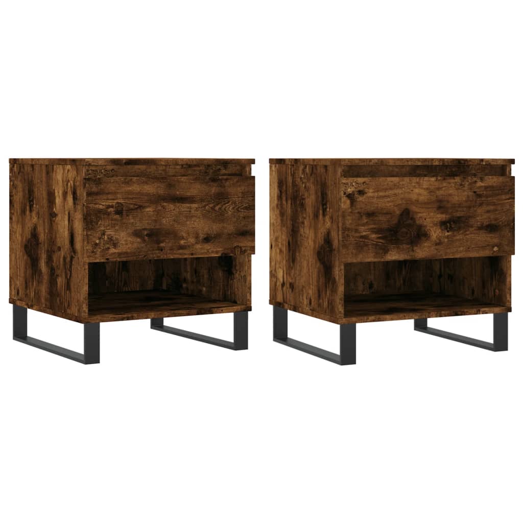 Stolići za kavu 2 kom boja hrasta 50x46x50 cm konstruirano drvo