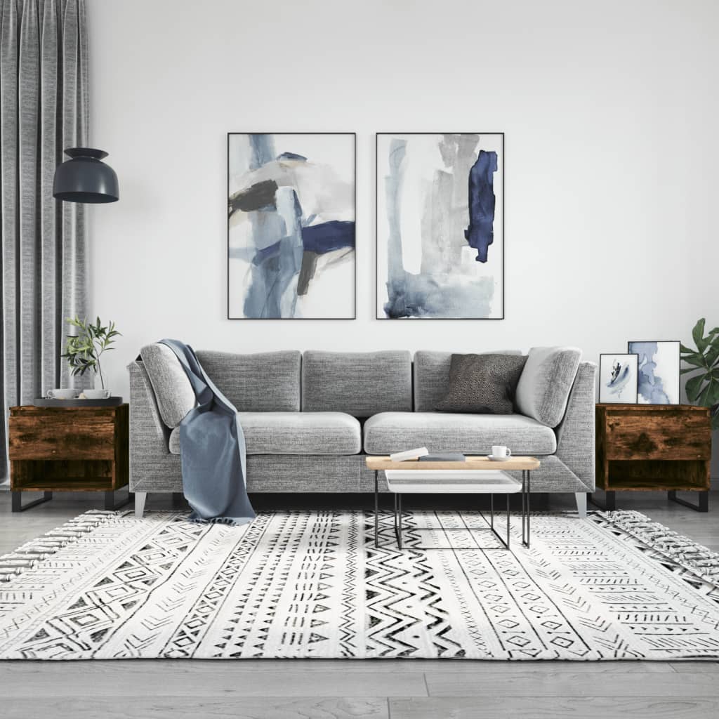 Stolići za kavu 2 kom boja hrasta 50x46x50 cm konstruirano drvo