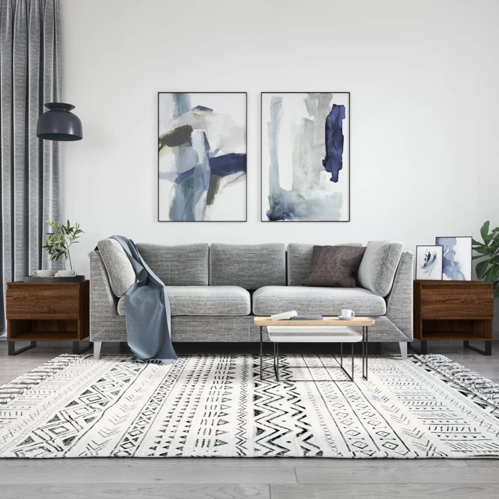 Stolići za kavu 2 kom boja hrasta 50x46x50 cm konstruirano drvo