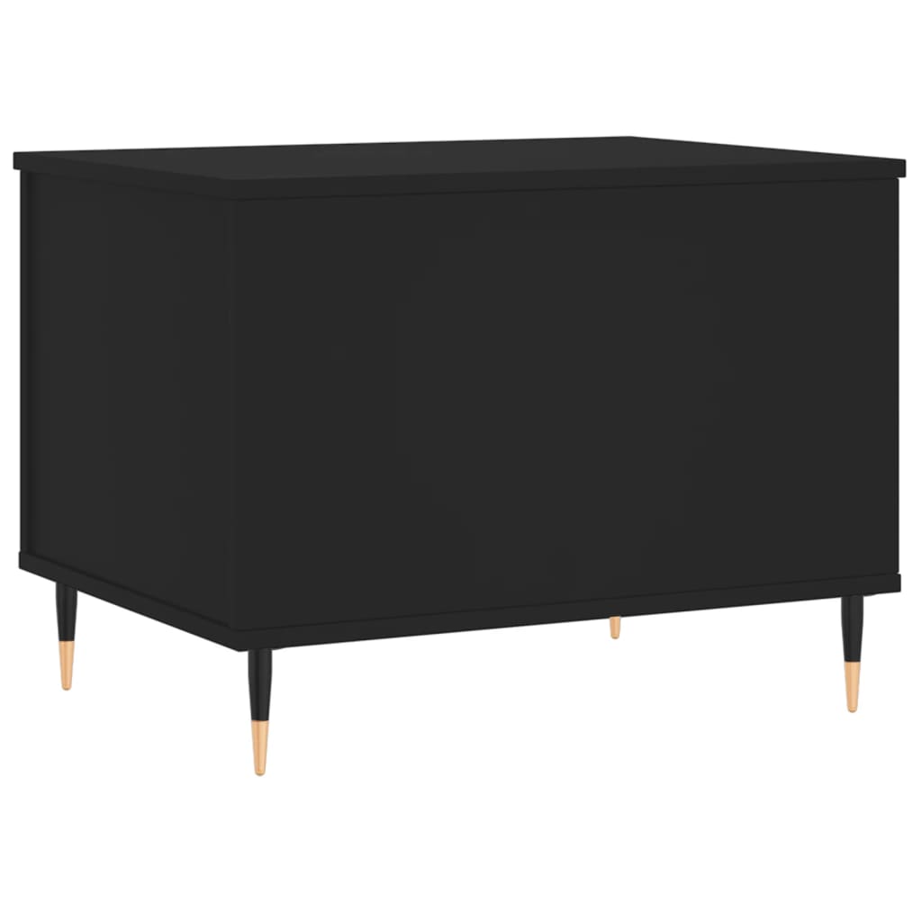 Stolić za kavu crni 60 x 44,5 x 45 cm od konstruiranog drva