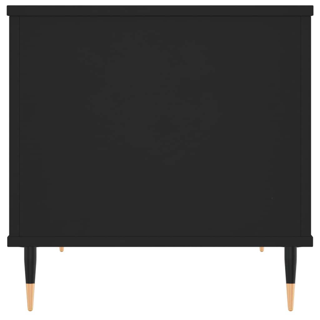 Stolić za kavu crni 60 x 44,5 x 45 cm od konstruiranog drva
