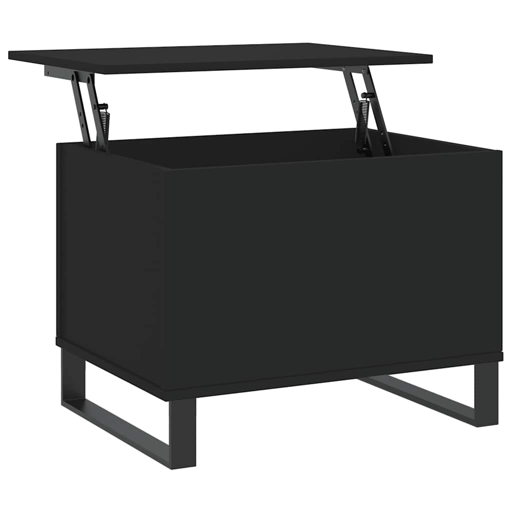 Stolić za kavu crni 60 x 44,5 x 45 cm od konstruiranog drva