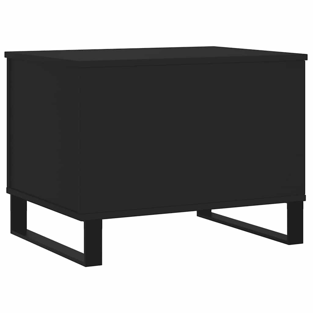 Stolić za kavu crni 60 x 44,5 x 45 cm od konstruiranog drva