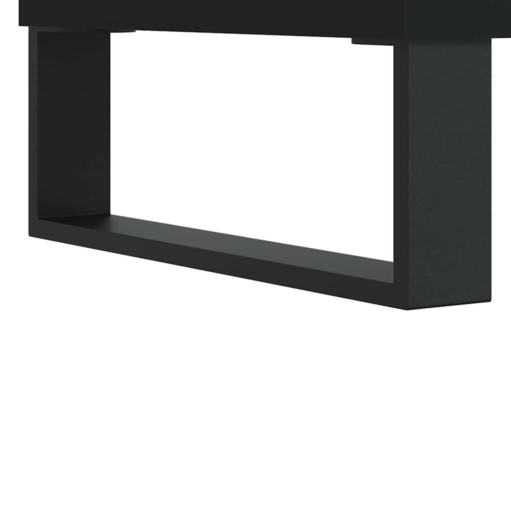 Stolić za kavu crni 60 x 44,5 x 45 cm od konstruiranog drva