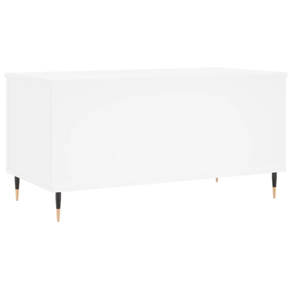 Stolić za kavu bijeli 90 x 44,5 x 45 cm od konstruiranog drva
