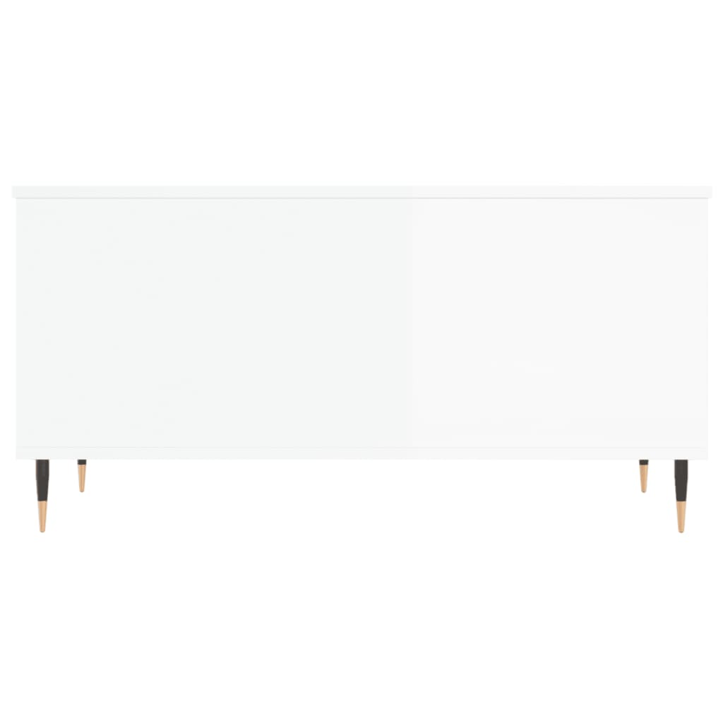 Stolić za kavu sjajni bijeli 90x44,5x45 cm konstruirano drvo