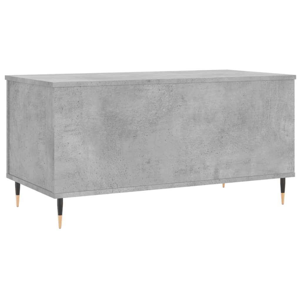 Stolić za kavu siva boja betona 90x44,5x45 cm konstruirano drvo