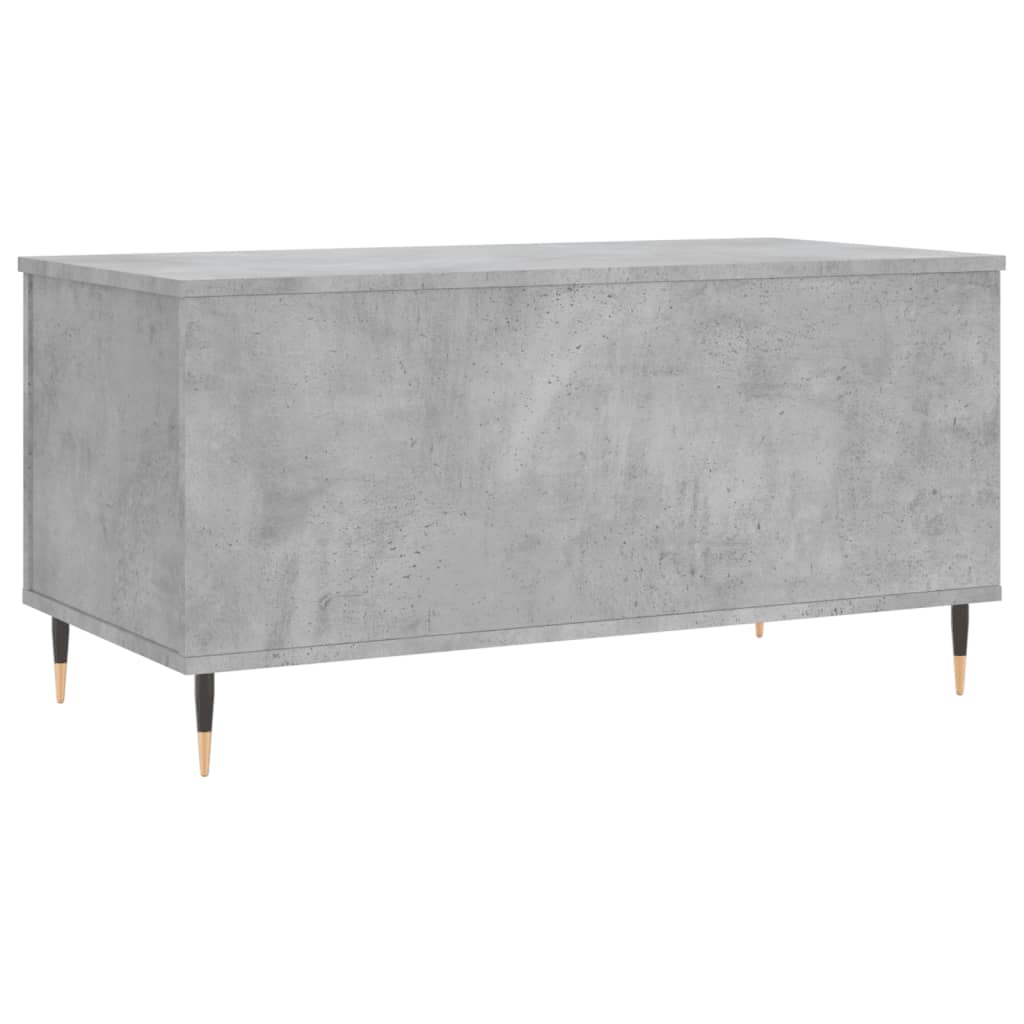 Stolić za kavu siva boja betona 90x44,5x45 cm konstruirano drvo