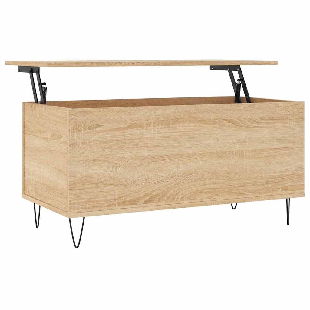 Stolić za kavu boja hrasta 90 x 44,5 x 45 cm konstruirano drvo