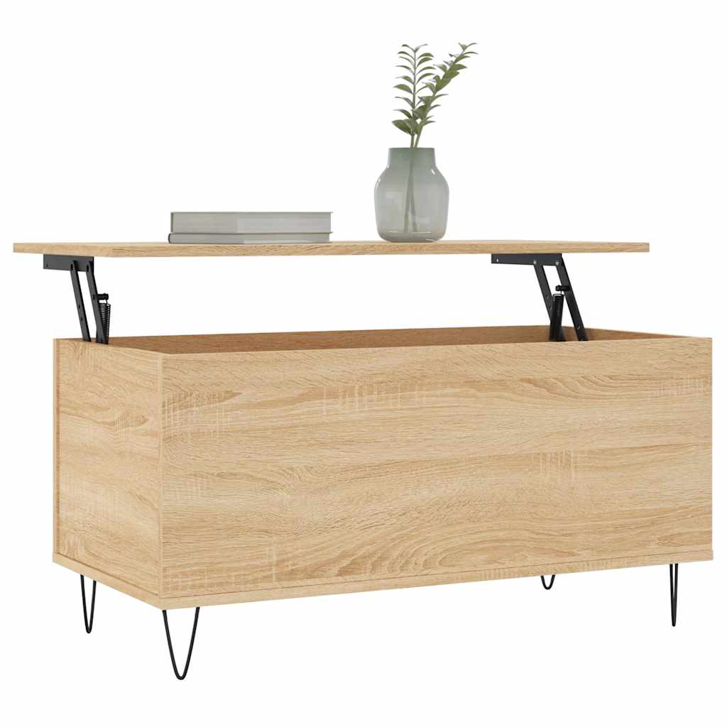 Stolić za kavu boja hrasta 90 x 44,5 x 45 cm konstruirano drvo