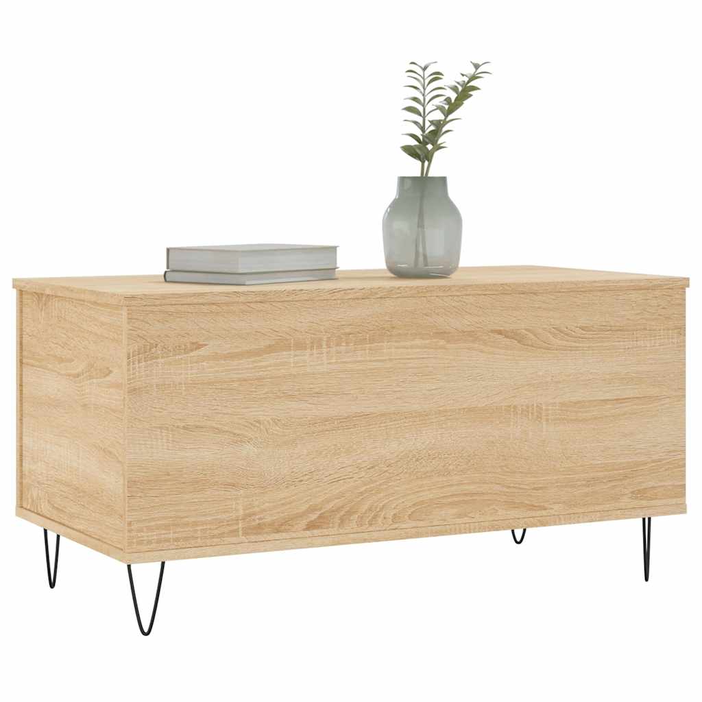 Stolić za kavu boja hrasta 90 x 44,5 x 45 cm konstruirano drvo