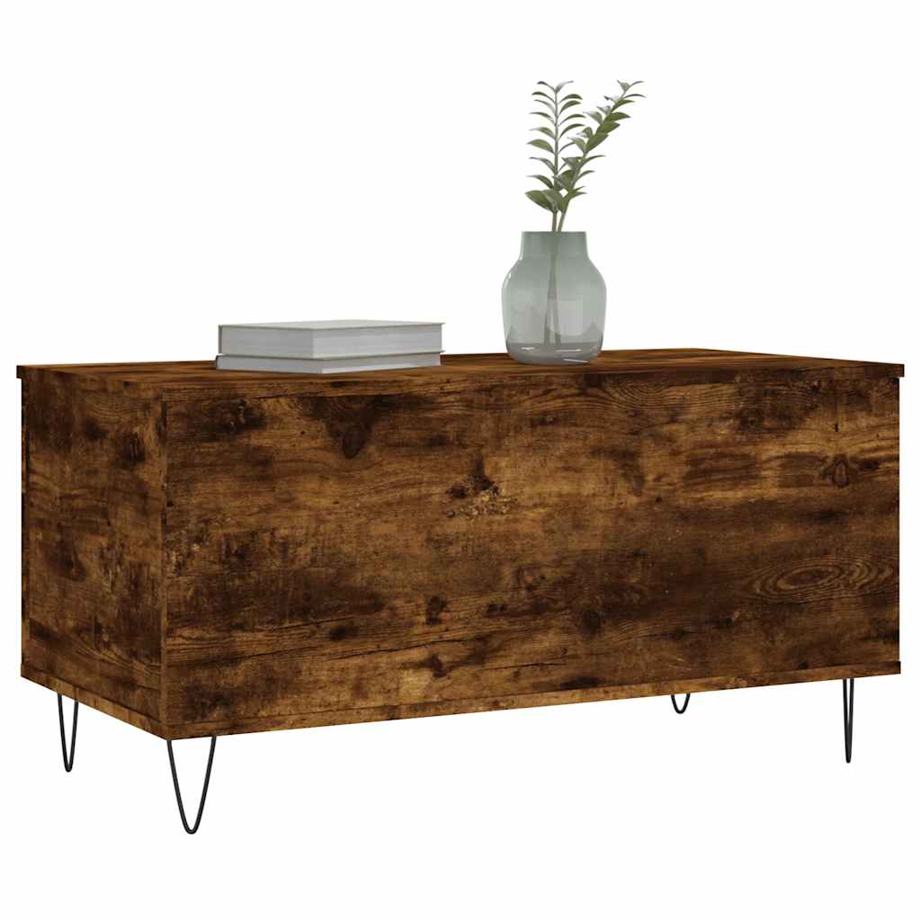 Stolić za kavu boja hrasta 90 x 44,5 x 45 cm konstruirano drvo