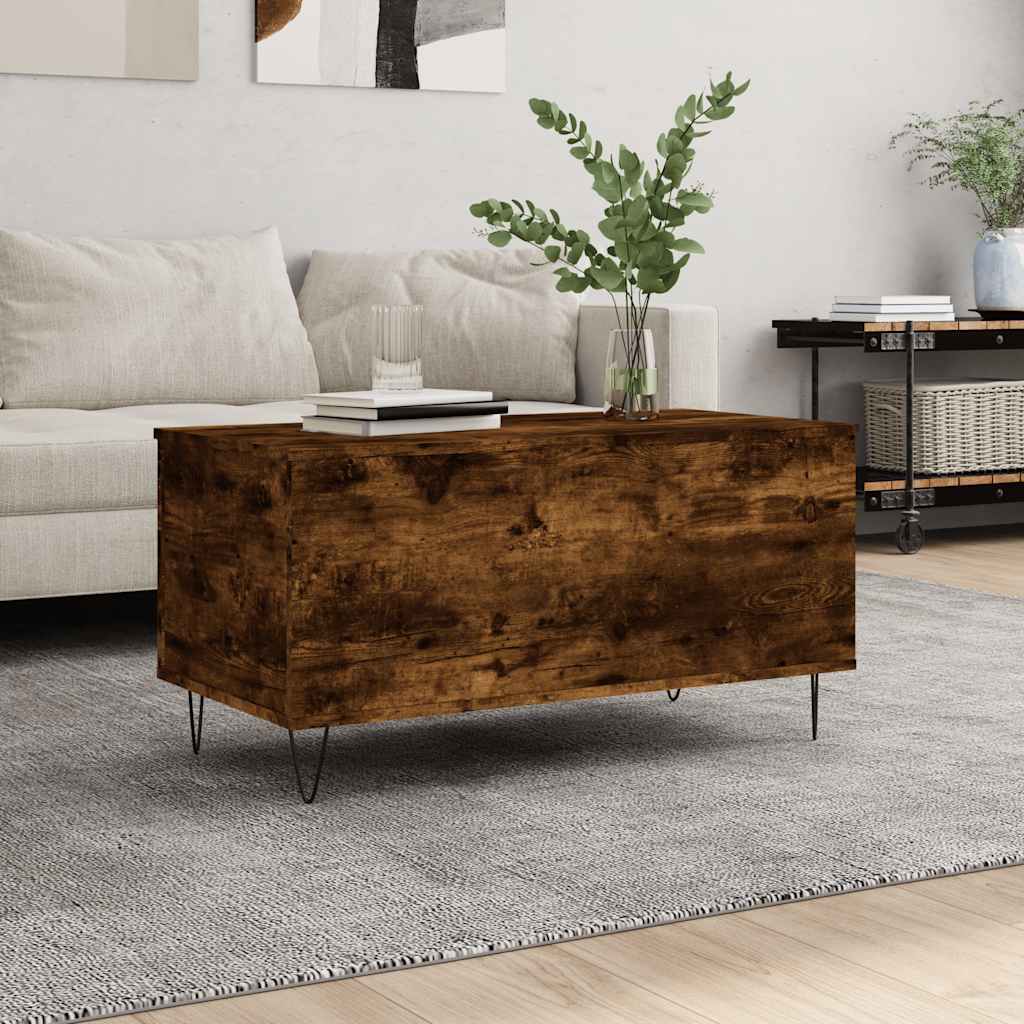 Stolić za kavu boja hrasta 90 x 44,5 x 45 cm konstruirano drvo