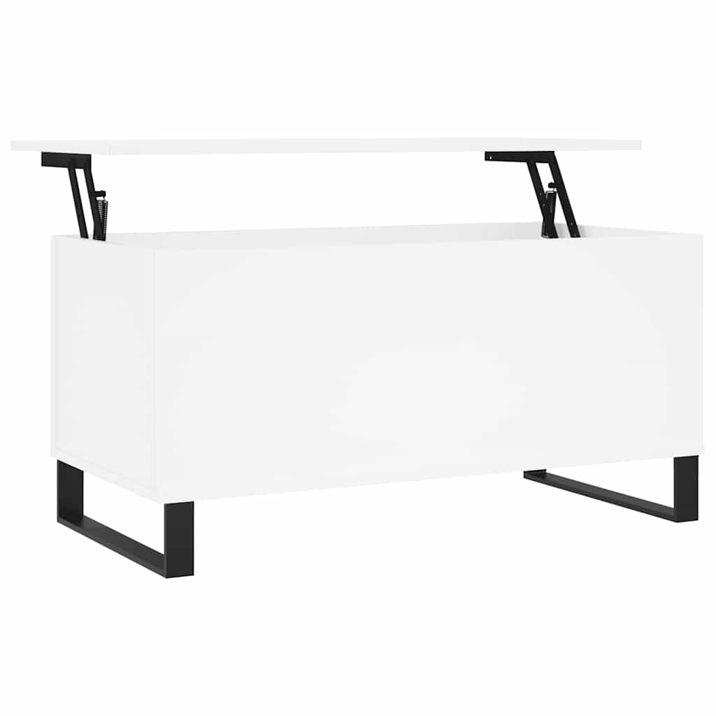 Stolić za kavu bijeli 90 x 44,5 x 45 cm od konstruiranog drva