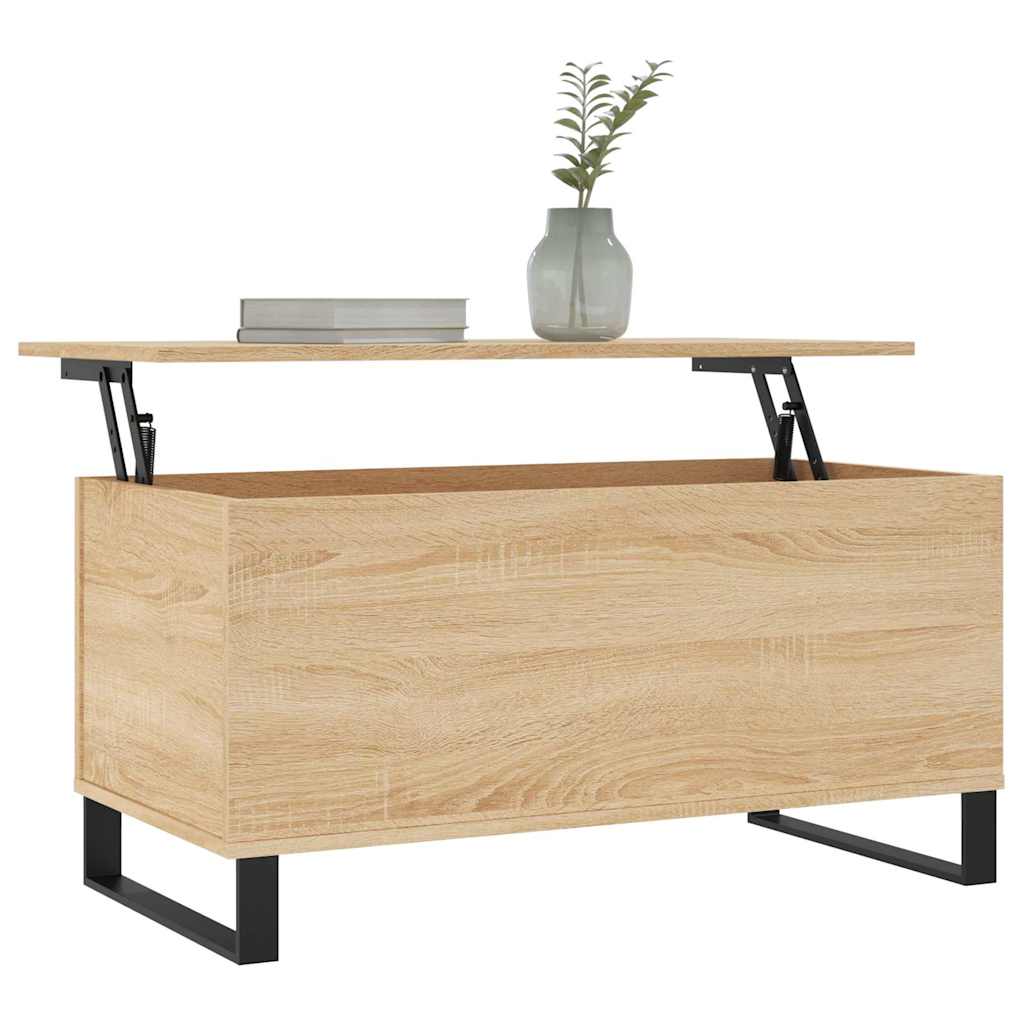 Stolić za kavu boja hrasta 90 x 44,5 x 45 cm konstruirano drvo