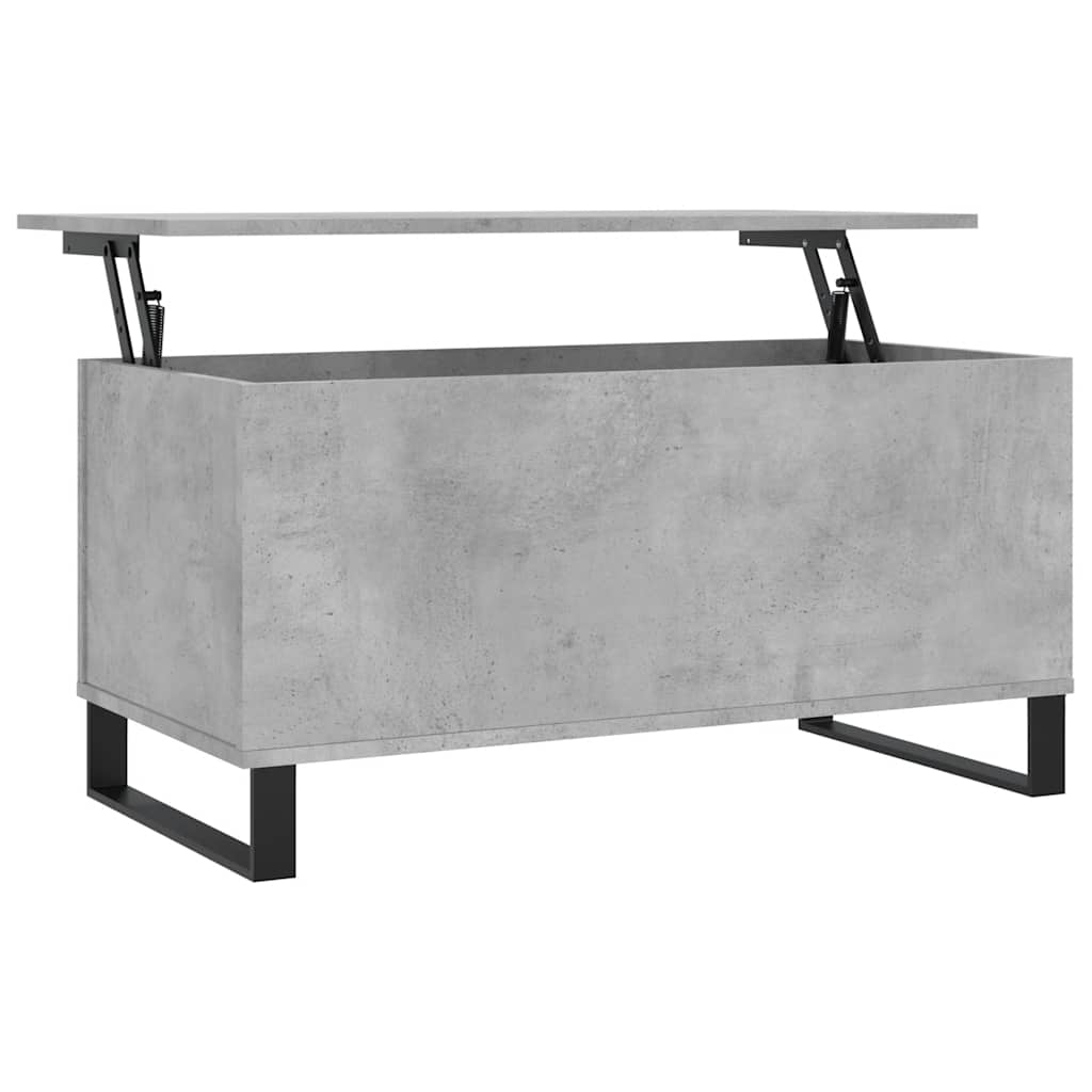 Stolić za kavu siva boja betona 90x44,5x45 cm konstruirano drvo
