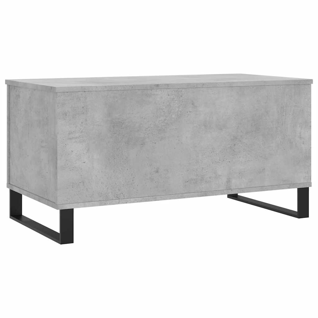 Stolić za kavu siva boja betona 90x44,5x45 cm konstruirano drvo