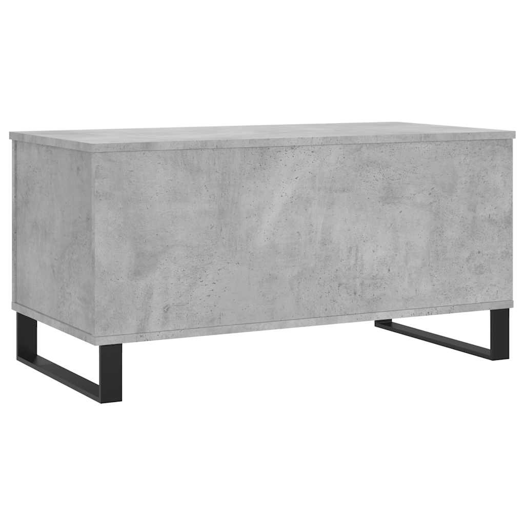 Stolić za kavu siva boja betona 90x44,5x45 cm konstruirano drvo