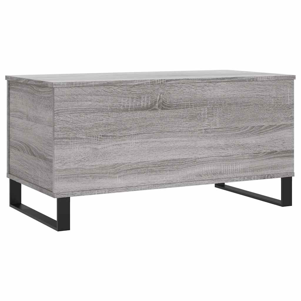 Stolić za kavu siva boja hrasta 90x44,5x45 cm konstruirano drvo