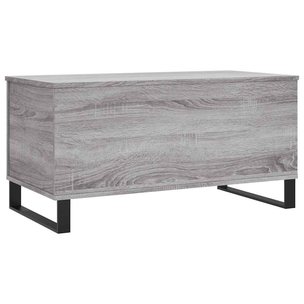 Stolić za kavu siva boja hrasta 90x44,5x45 cm konstruirano drvo