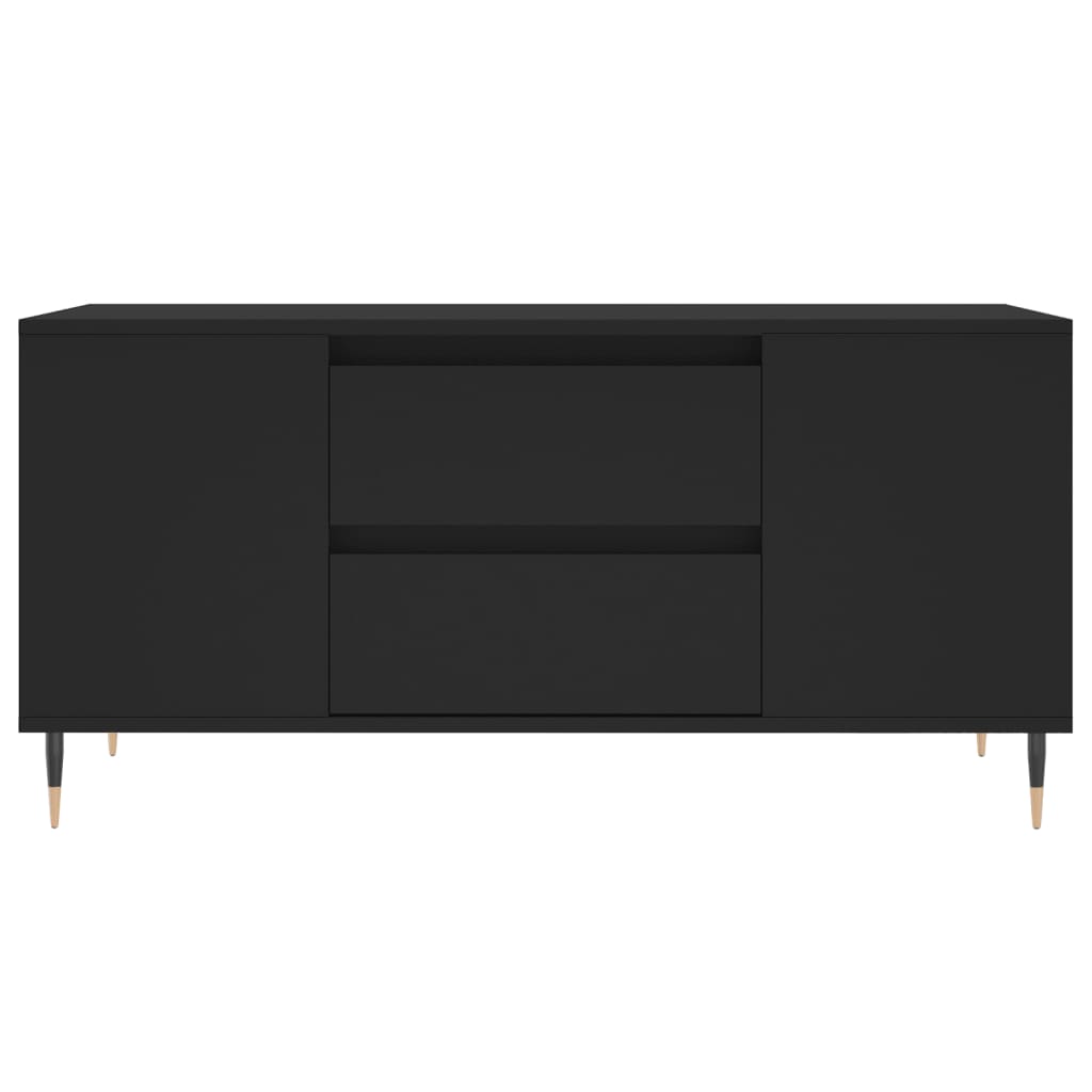 Stolić za kavu crni 102 x 44,5 x 50 cm od konstruiranog drva