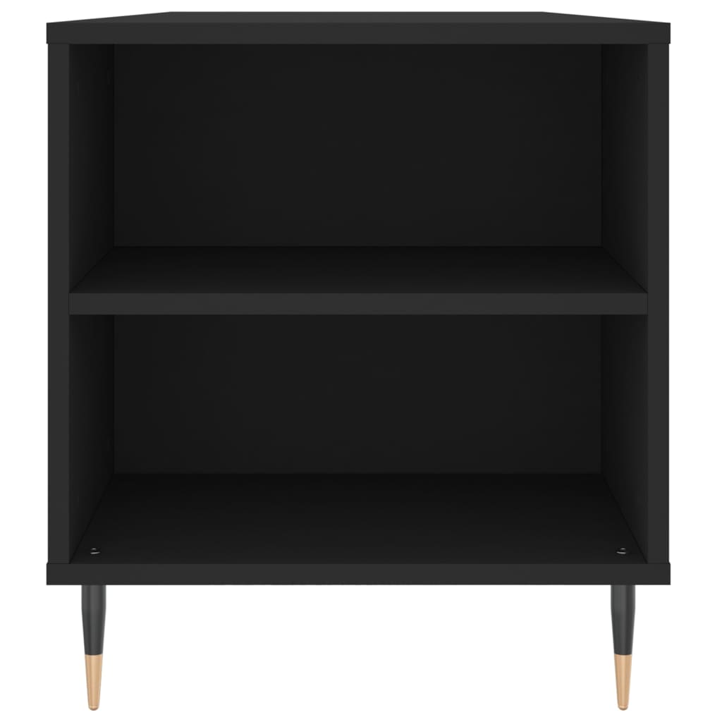 Stolić za kavu crni 102 x 44,5 x 50 cm od konstruiranog drva