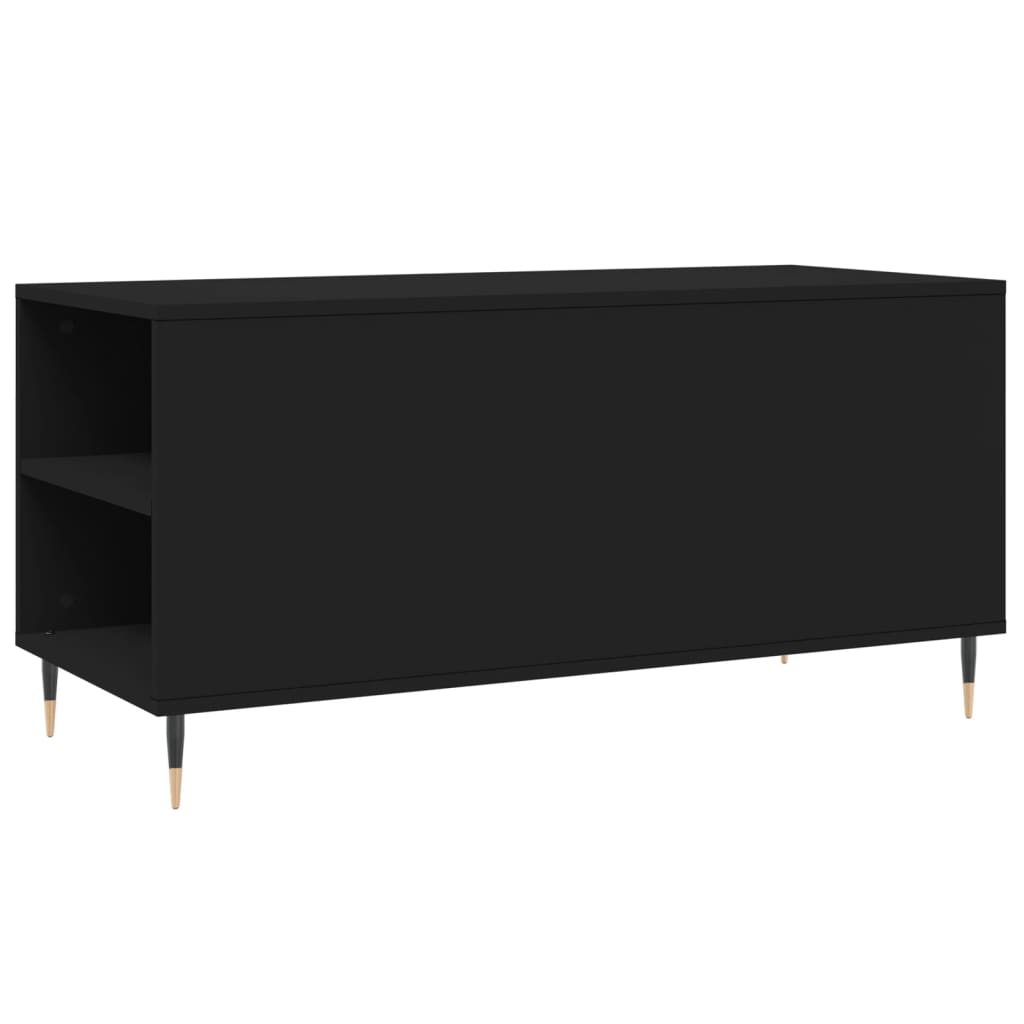 Stolić za kavu crni 102 x 44,5 x 50 cm od konstruiranog drva
