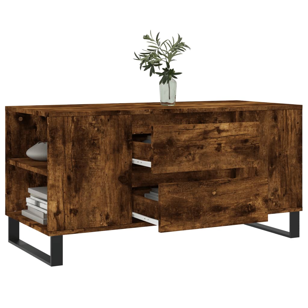 Stolić za kavu boja hrasta 102x44,5x50 cm od konstruiranog drva