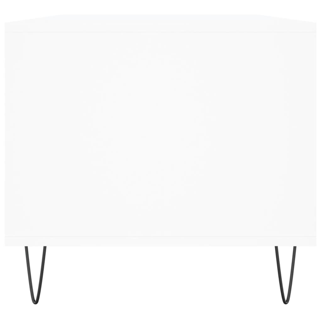 Stolić za kavu bijeli 90 x 49 x 45 cm od konstruiranog drva