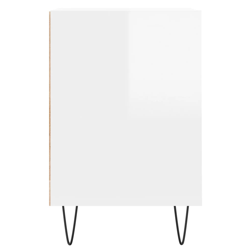 TV ormarić sjajni bijeli 100 x 35 x 55 cm od konstruiranog drva