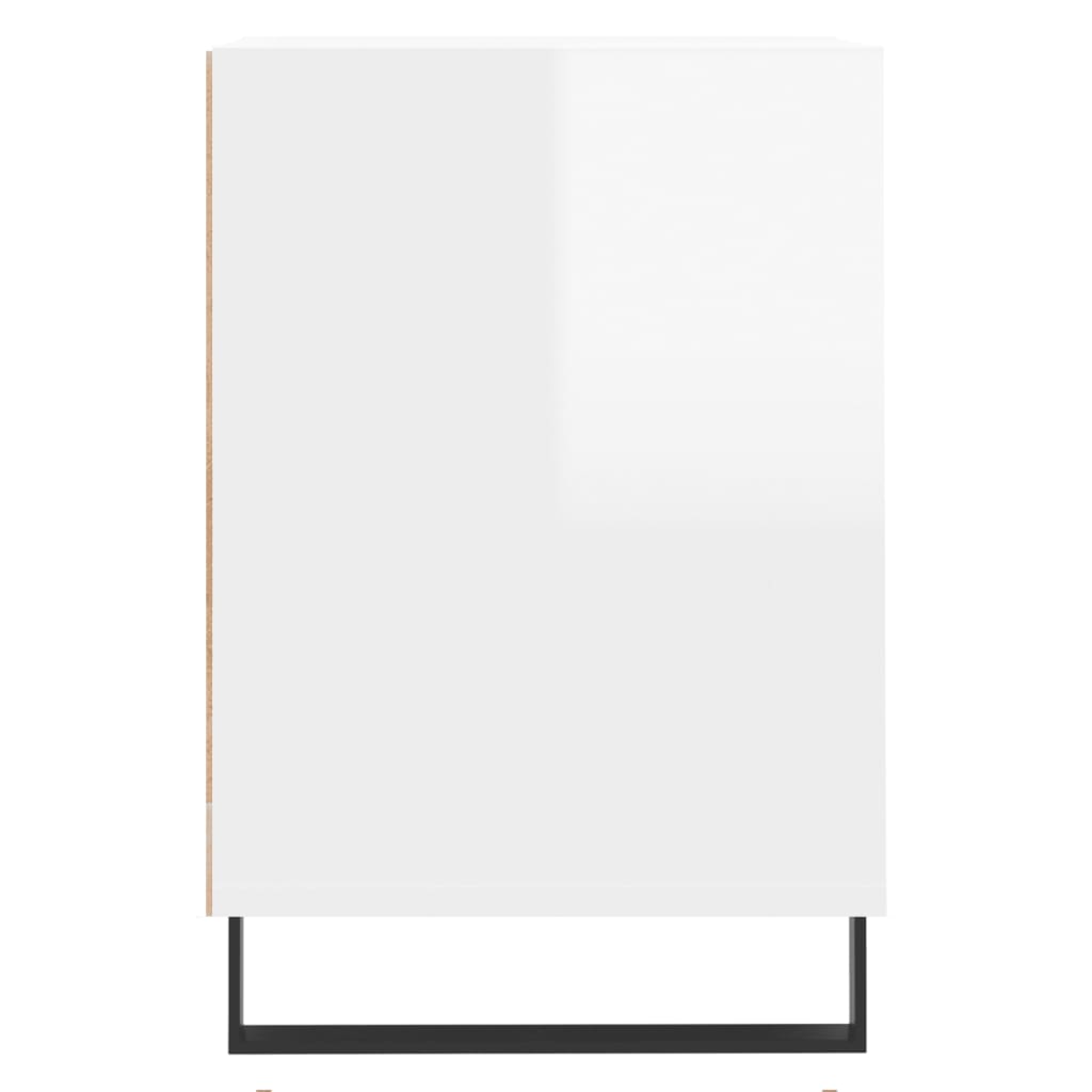 TV ormarić sjajni bijeli 100 x 35 x 55 cm od konstruiranog drva