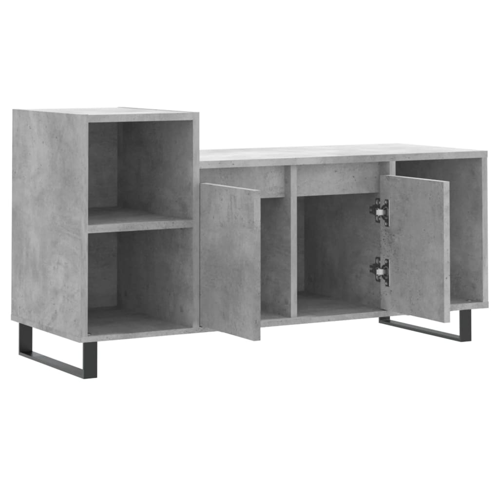 TV ormarić boja betona 100x35x55 cm od konstruiranog drva