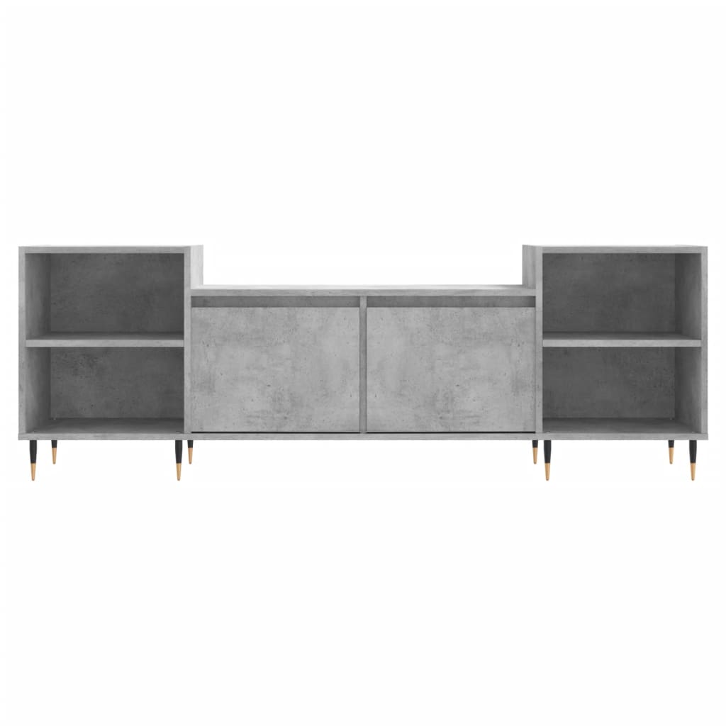 TV ormarić boja betona 160x35x55 cm od konstruiranog drva