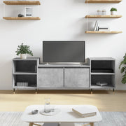 TV ormarić boja betona 160x35x55 cm od konstruiranog drva