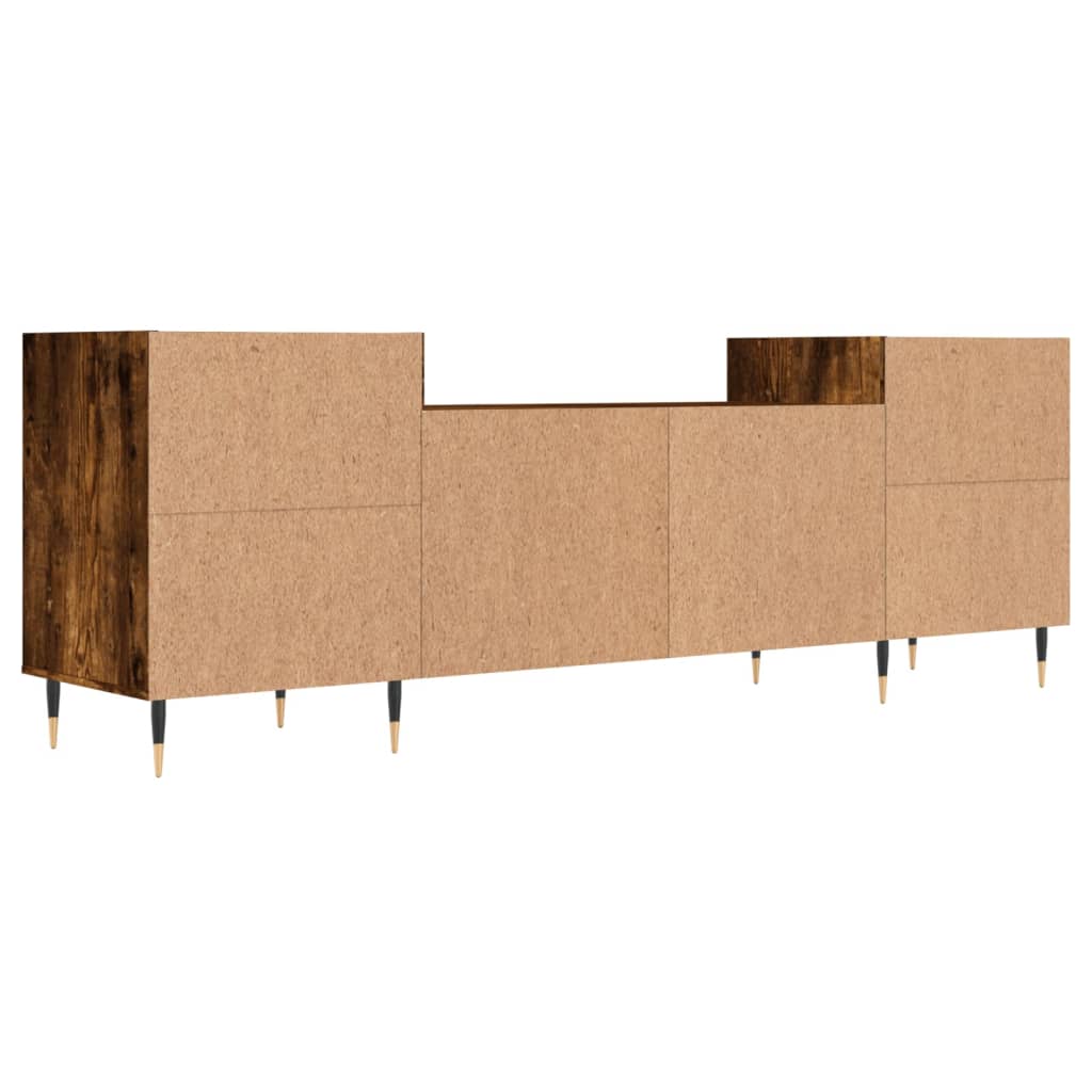 TV ormarić boja dimljenog hrasta 160x35x55 cm konstruirano drvo