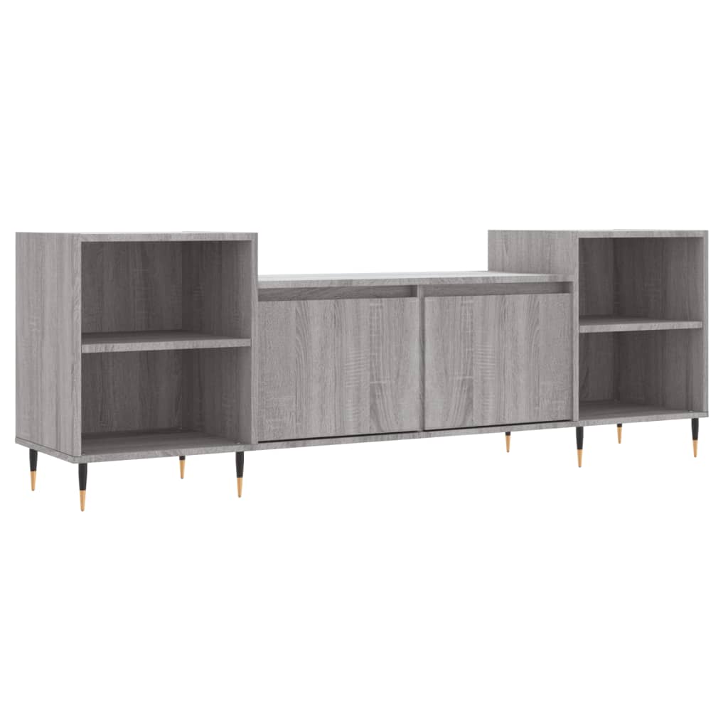 TV ormarić boja hrasta sonome 160x35x55 cm konstruirano drvo Siva