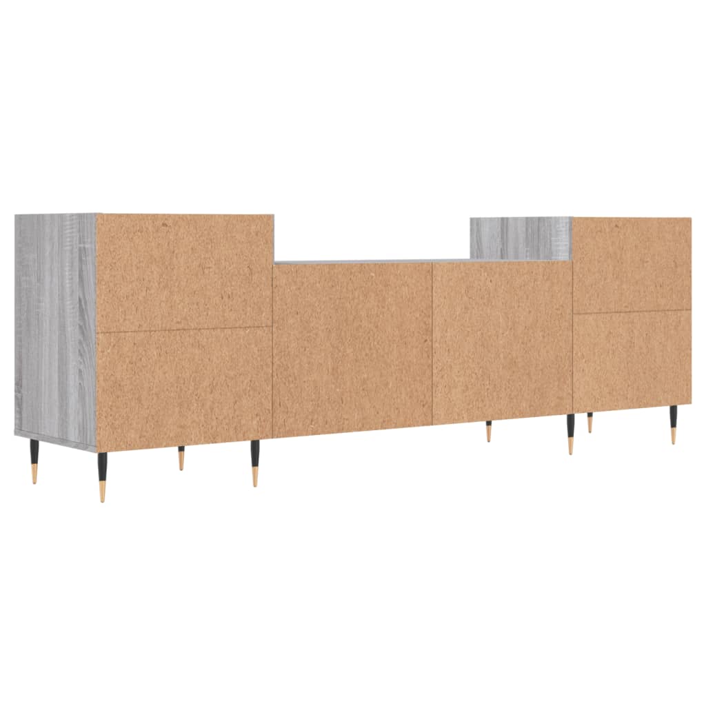 TV ormarić boja hrasta sonome 160x35x55 cm konstruirano drvo Siva
