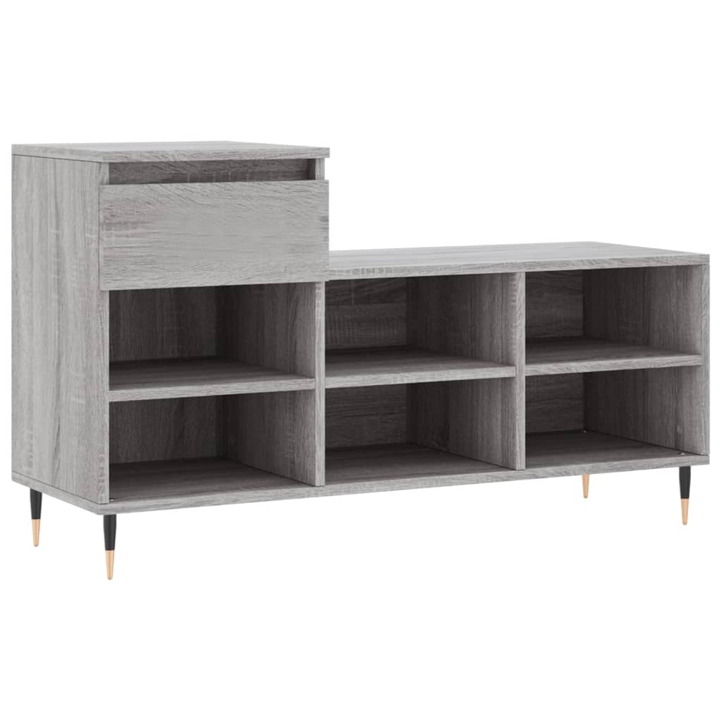 Ormarić za cipele boja hrasta 102x36x60 cm konstruirano drvo