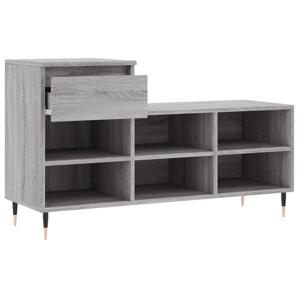 Ormarić za cipele boja hrasta 102x36x60 cm konstruirano drvo